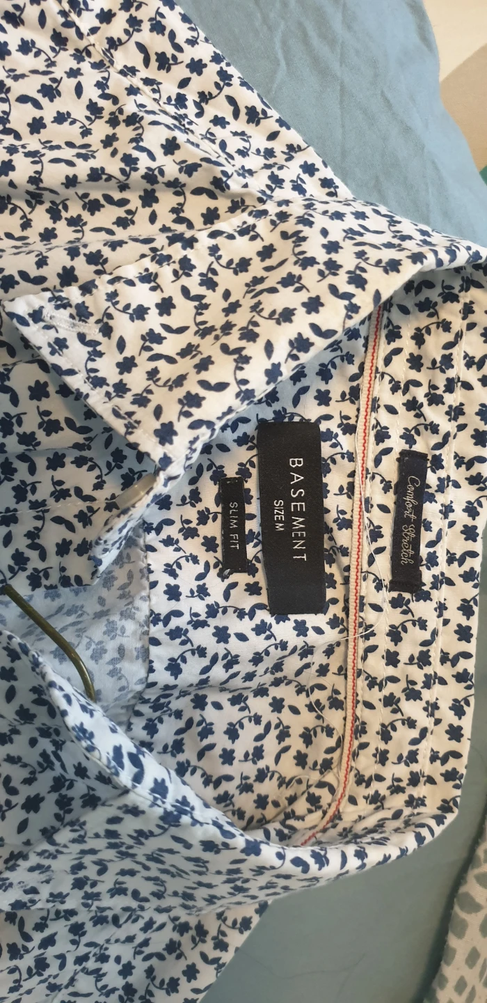 Basement Slim Fit Men's Shirt Size M - photo 3