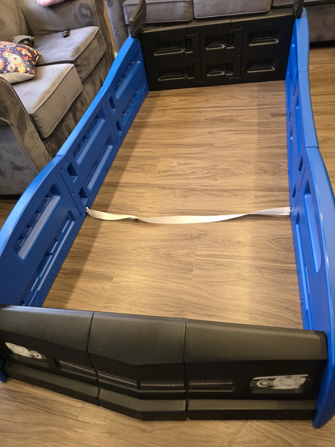 Blue Race Car Toddler Bed Frame