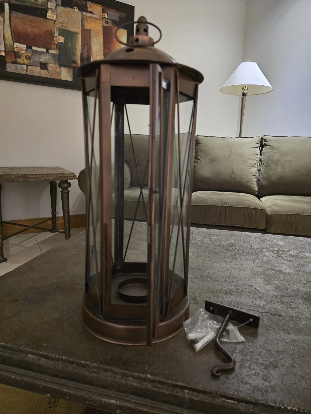 Large Copper Lantern - photo 2
