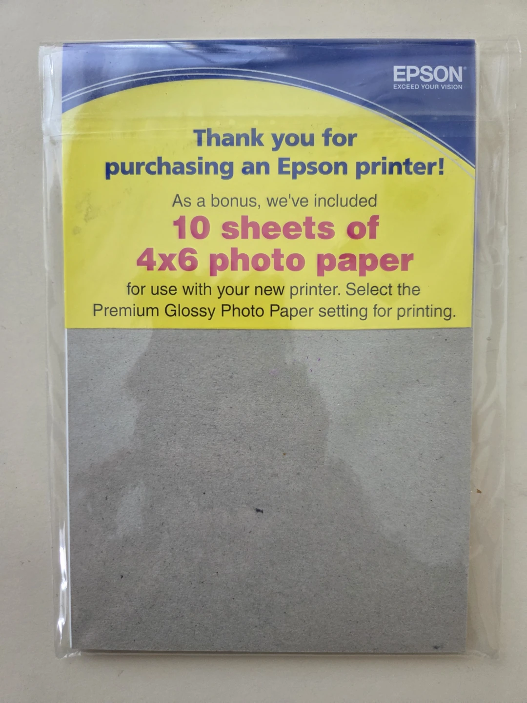 Epson 10 Sheets 4x6 Photo Paper