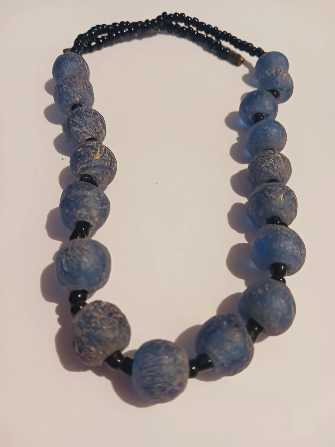 Blue Stone Beaded  Necklace