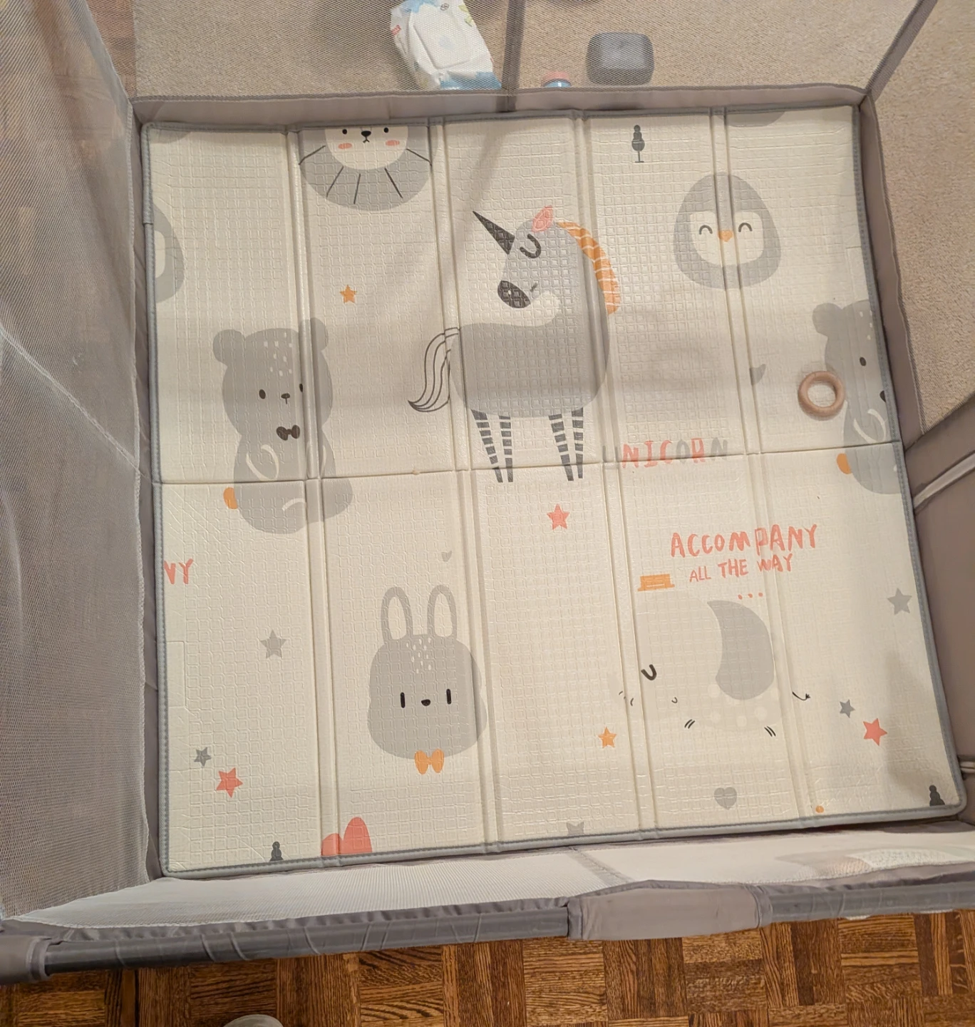 Playpen with Unicorn and Animal Mat - photo 4