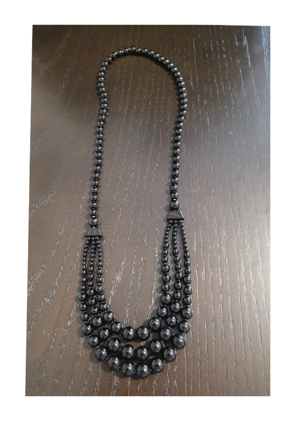 Black Beaded Necklace