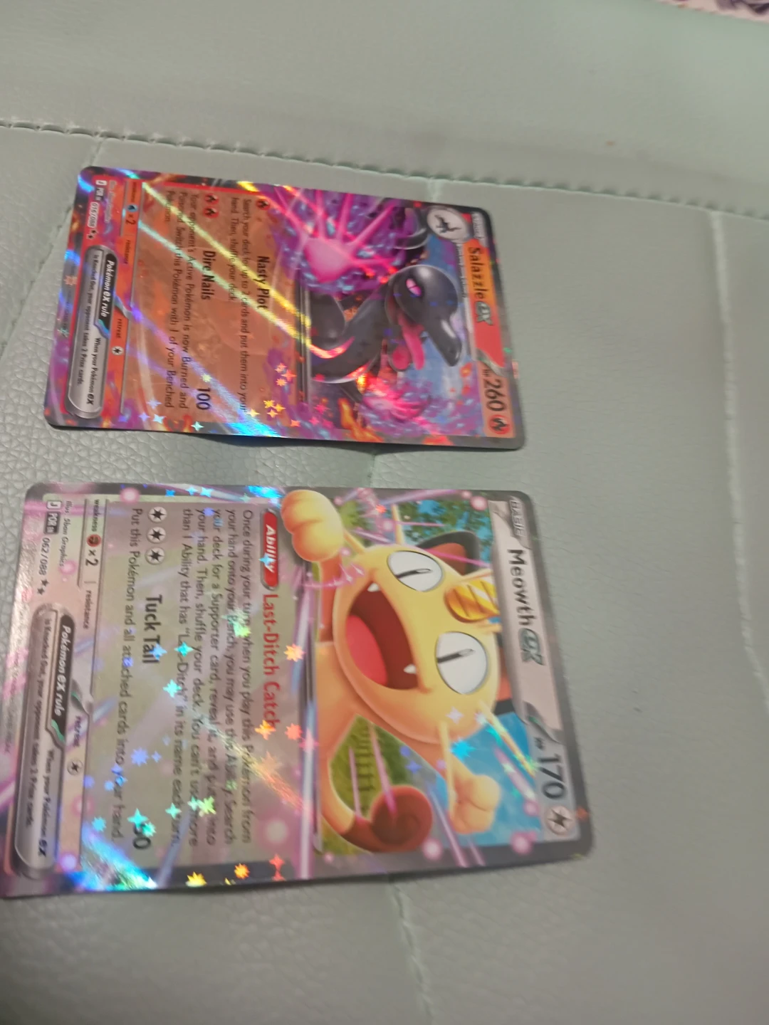 Pokemon TCG Salazzle EX & Meowth EX Cards