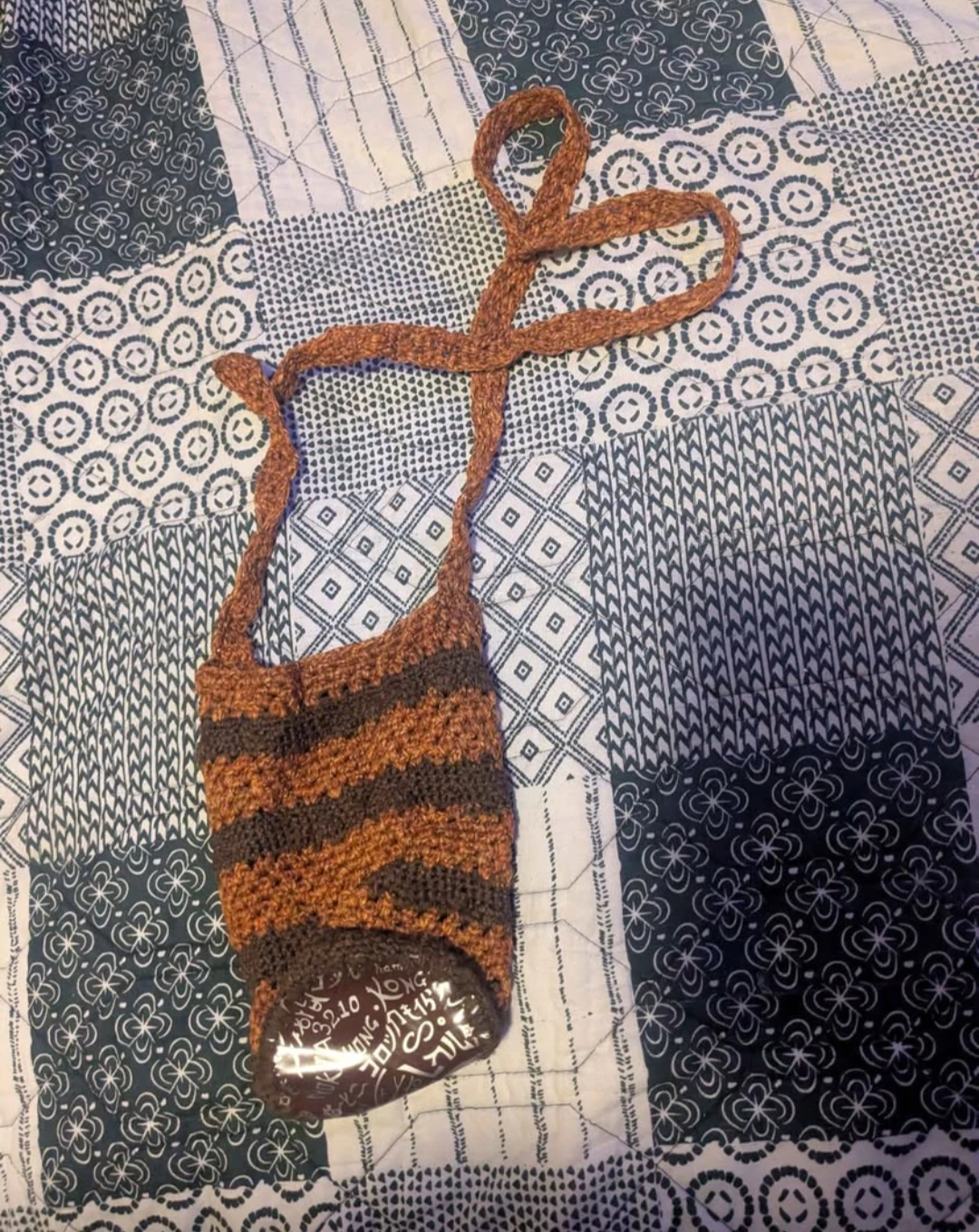 Small Brown Croquet Purse