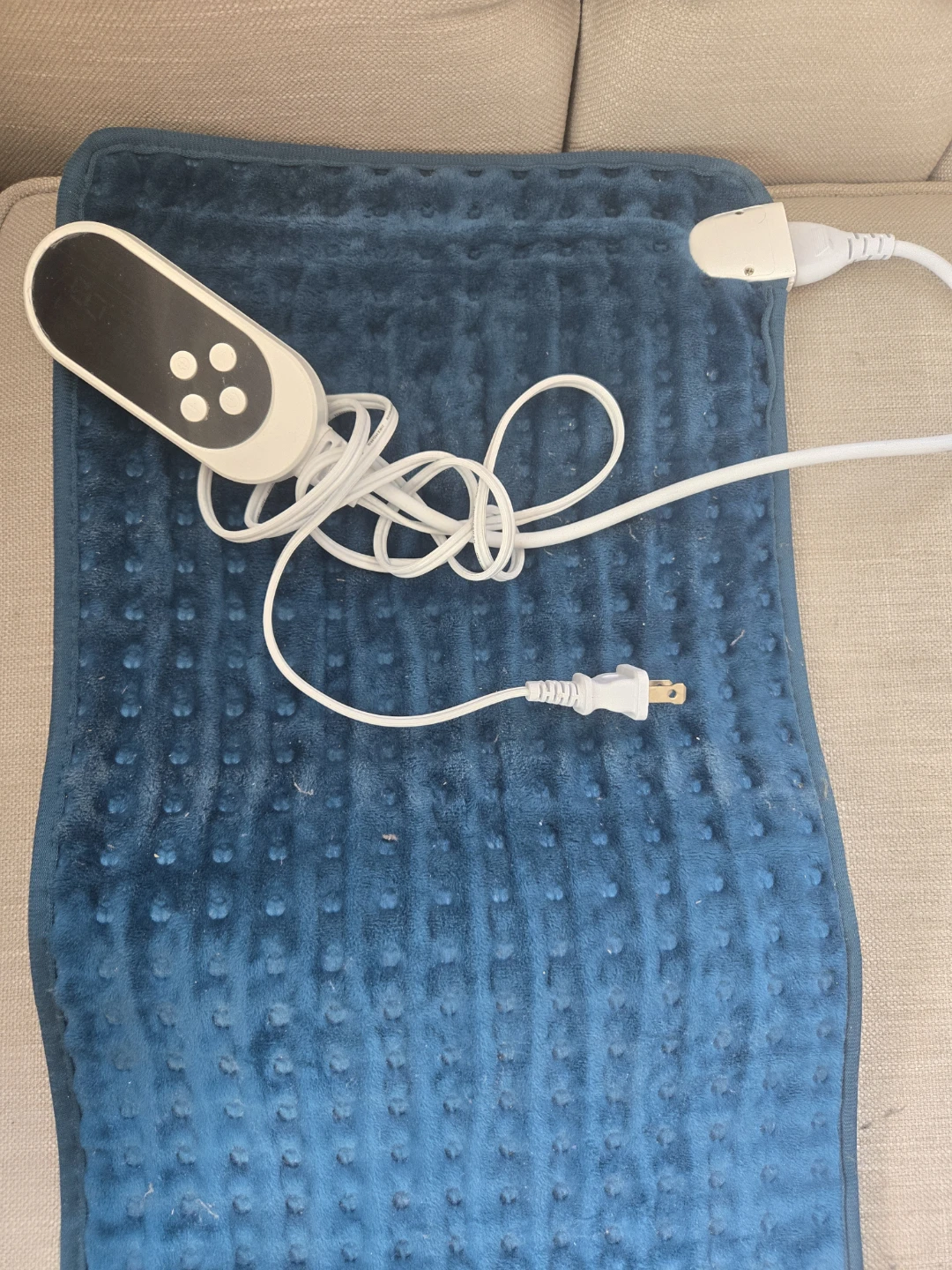 Electric Heating Pad - Blue - photo 2
