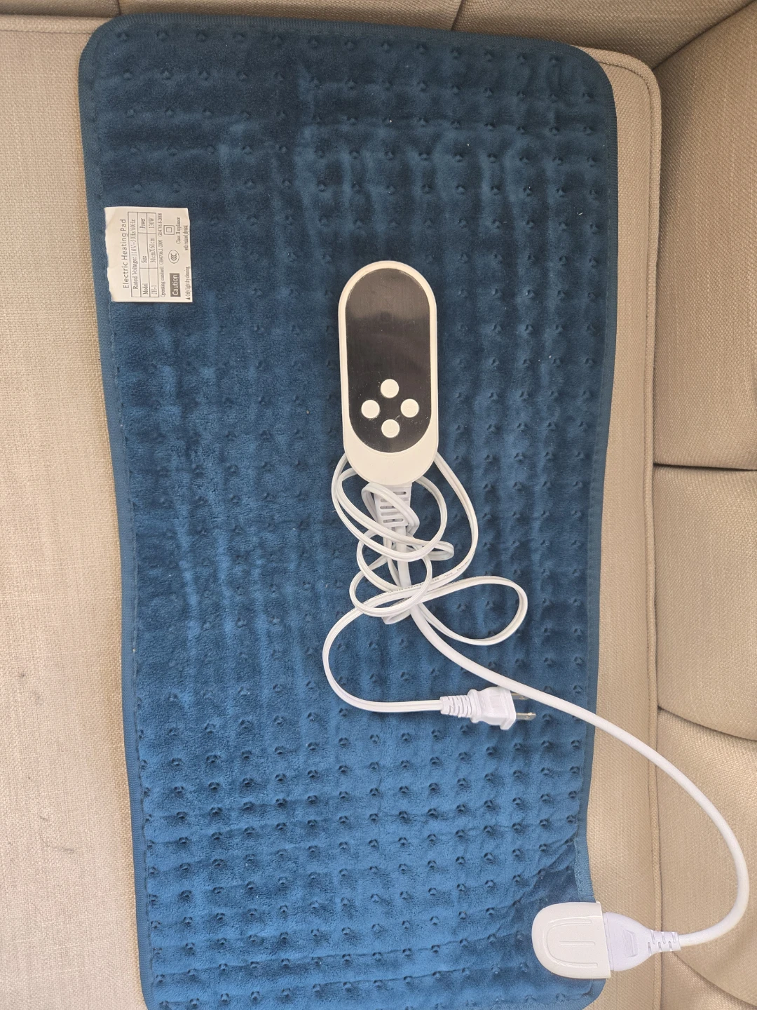 Electric Heating Pad - Blue - photo 3