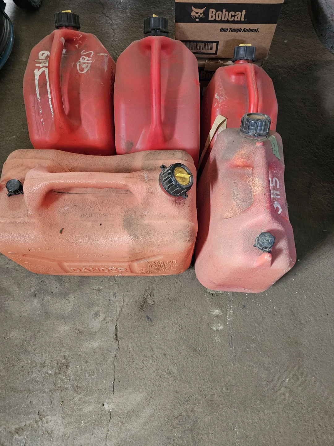 Red and Orange Gas Cans