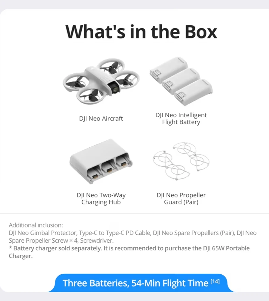 DJI neo Drone Combo with Extra Batteries - photo 4