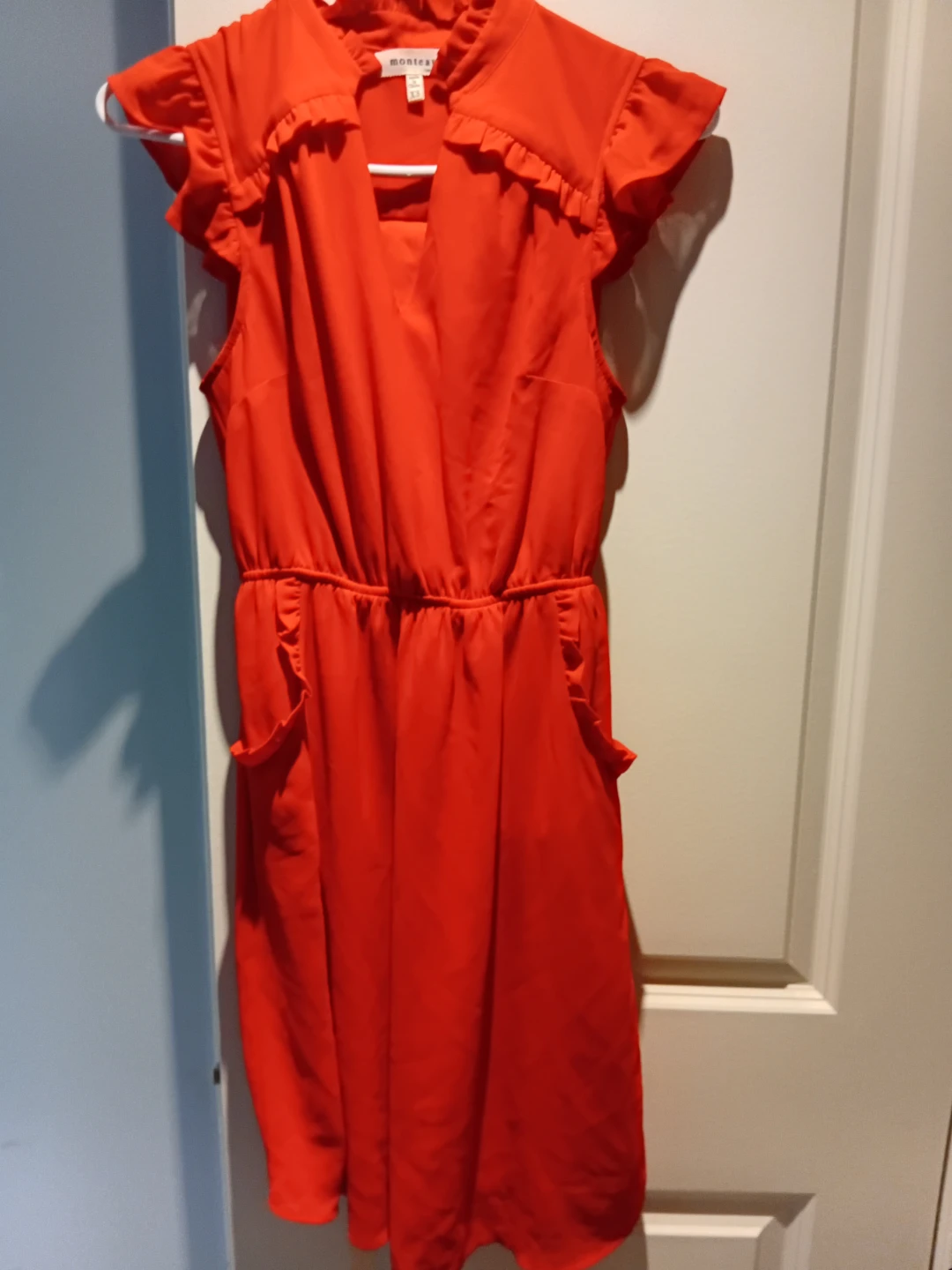 Montea Women's Red Ruffle Dress