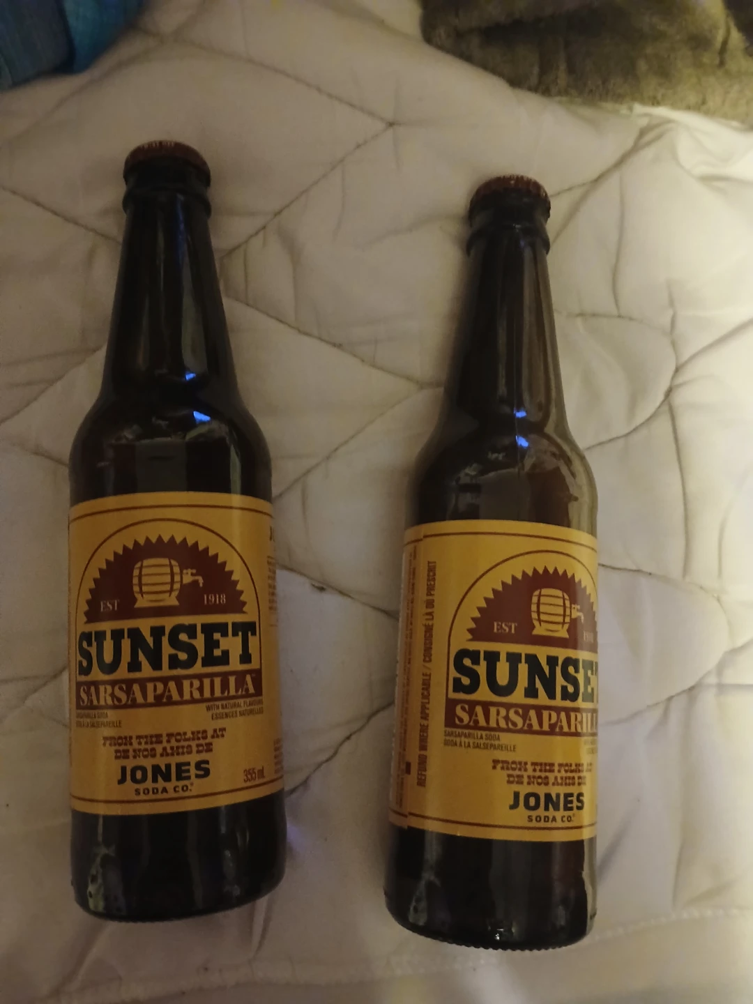 Empty Jones Soda Sunset Sarsaparilla 2 Bottles - photo 2