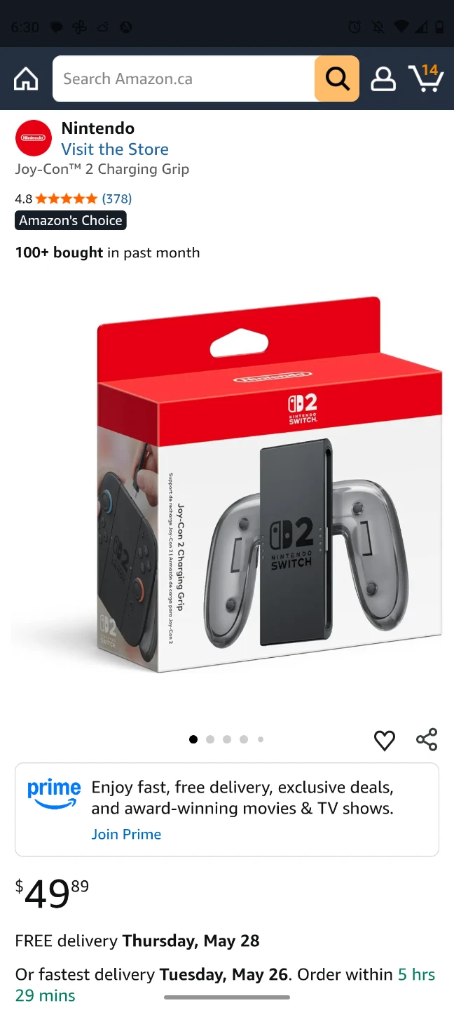 Nintendo switch 2 Joy-Con 2 Charging Grip - photo 2