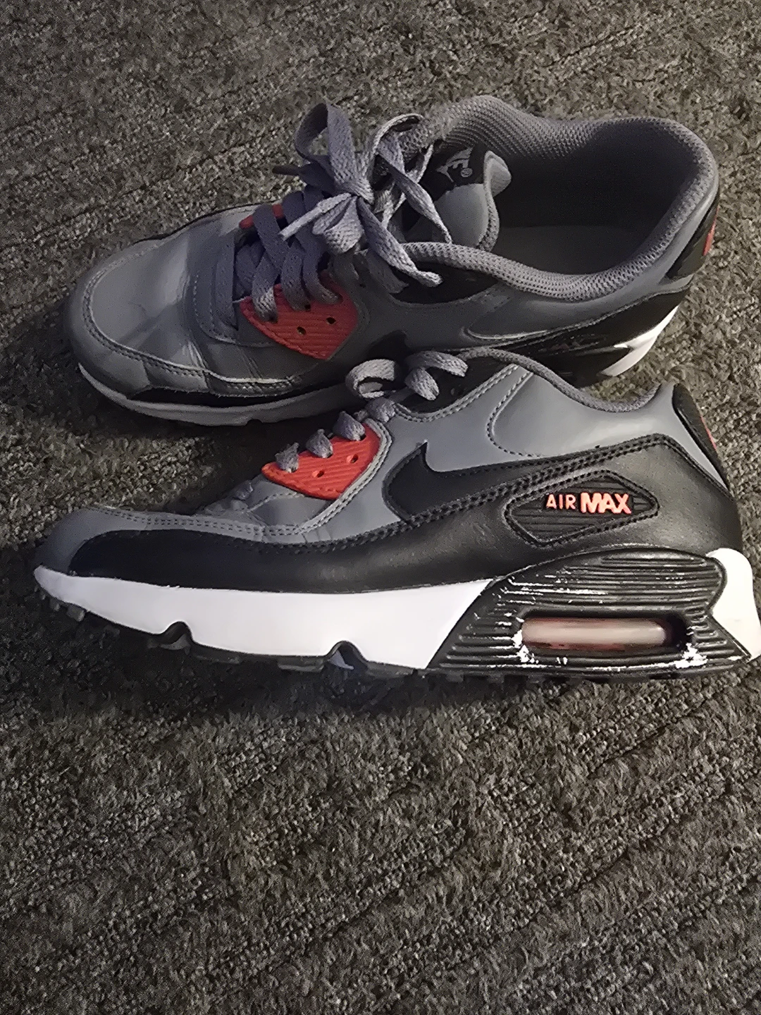 Nike Air Max 90 RED BLACK GREY WHITE