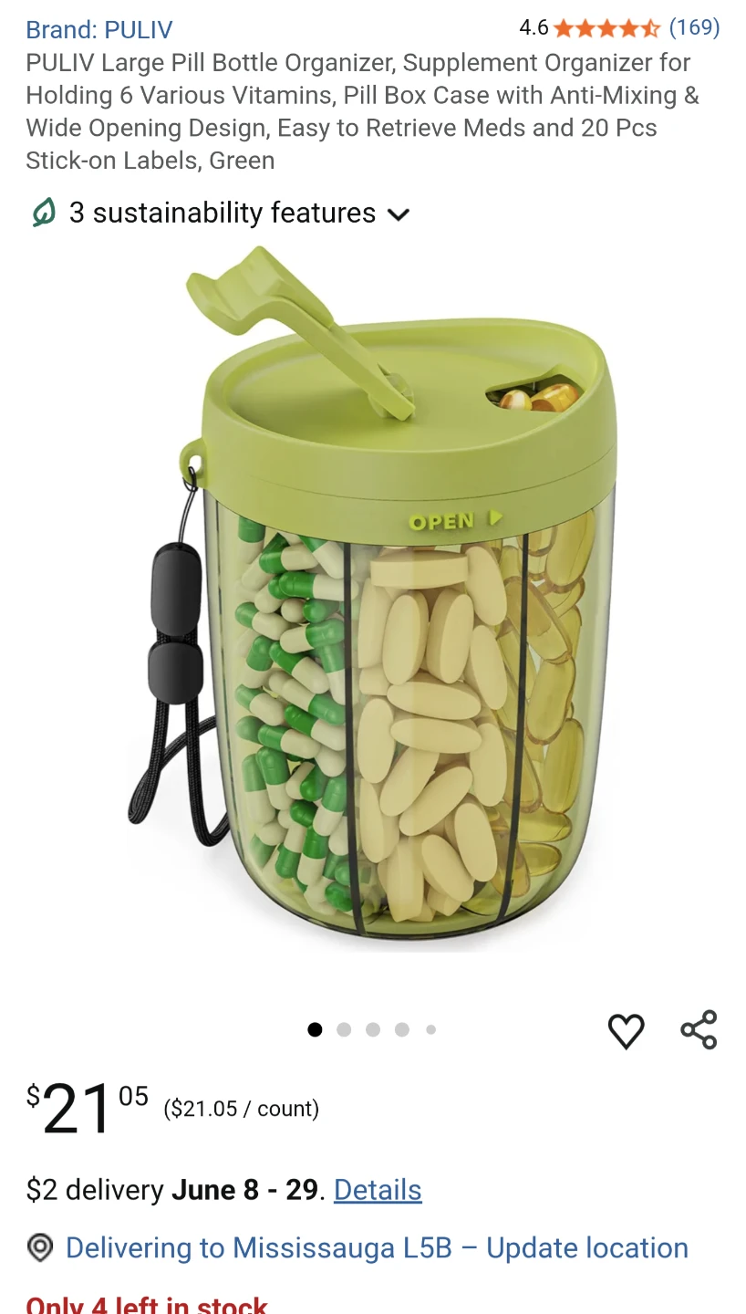 Pill Organizer Container - photo 3