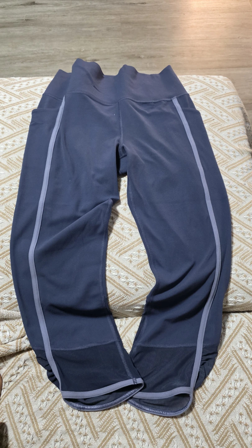 Athleta Blue leggins with Mesh Detail - photo 2