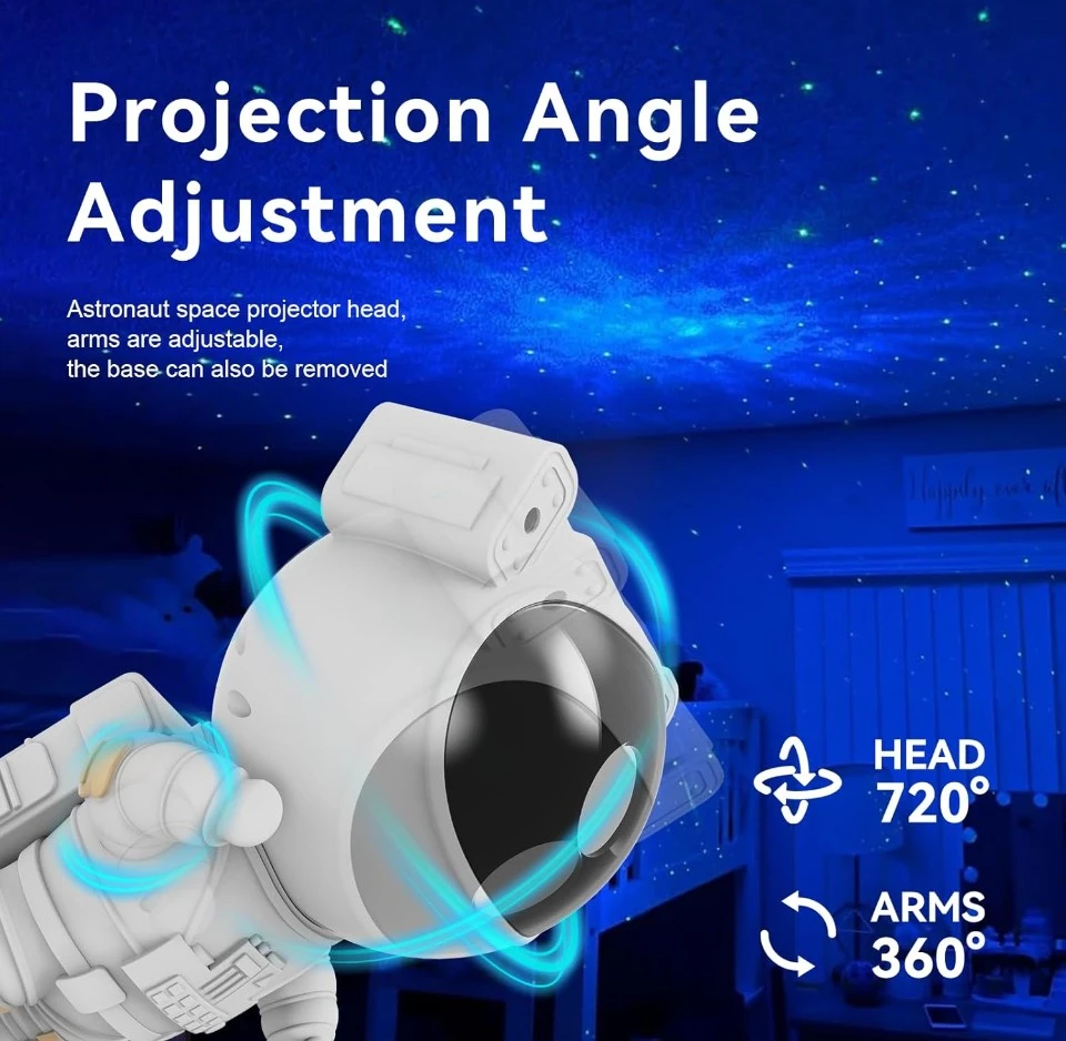 Astronaut Nebula Star Projector Light - photo 2