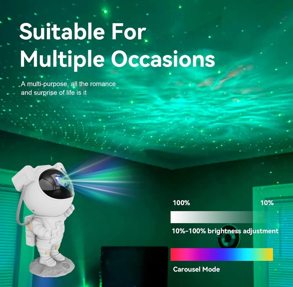 Astronaut Nebula Star Projector Light - photo 3