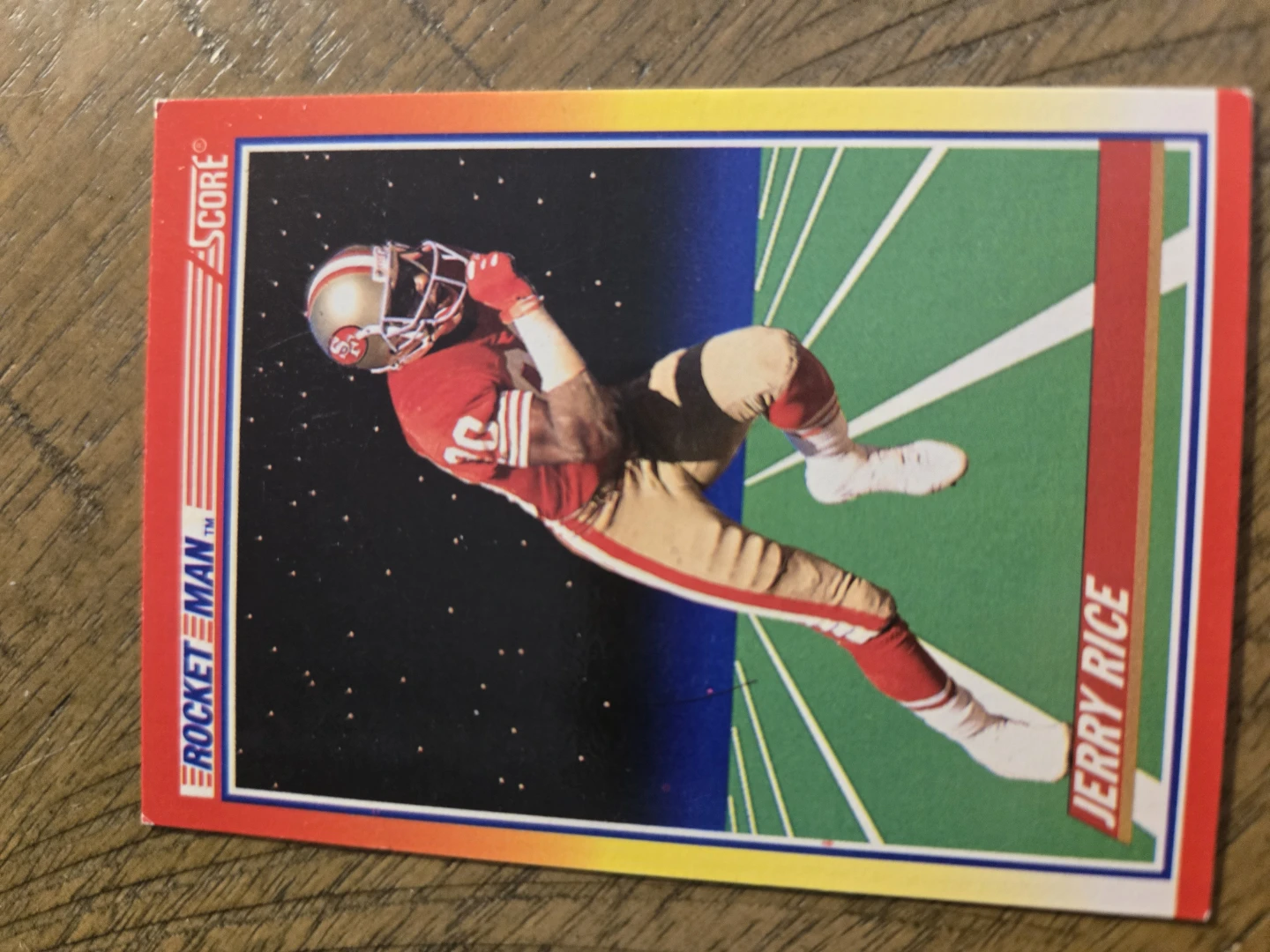 Jerry Rice Football Cards - 1990 Score "Rocket Man" & 1990 Score - photo 5