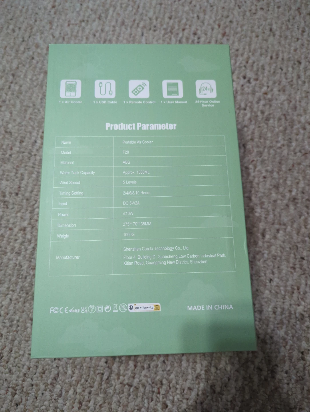 Portable Air Cooler F28 - photo 3