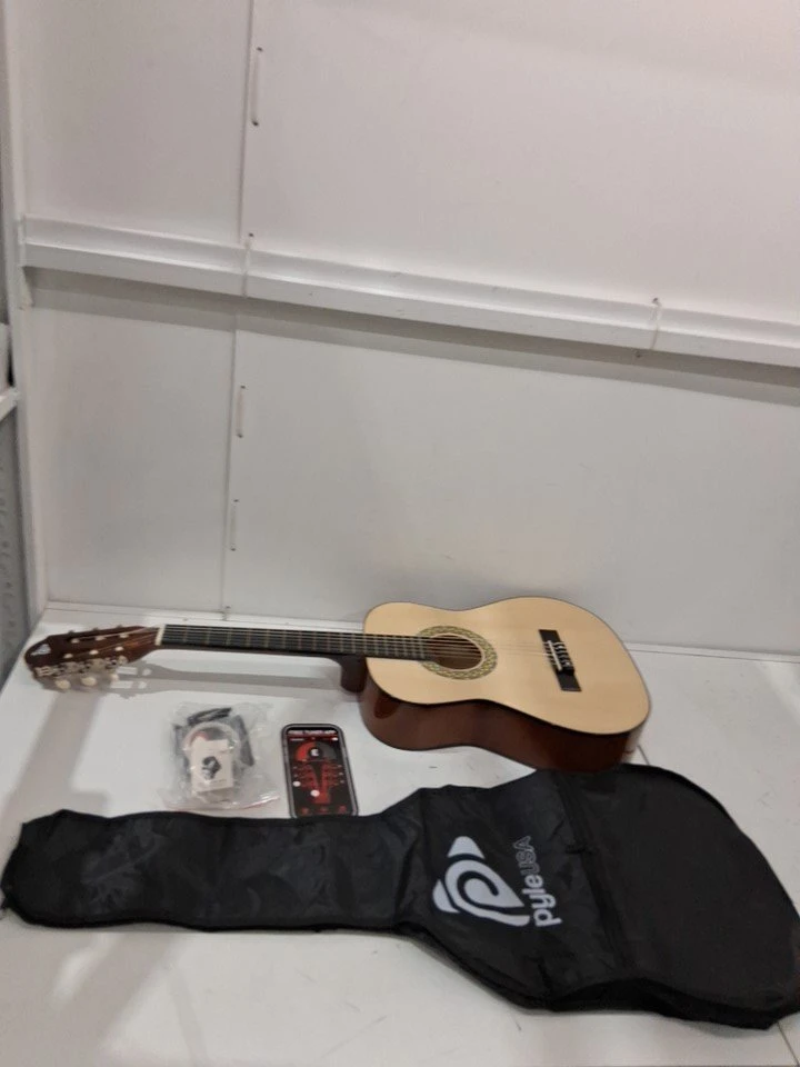 Pyle beginner left hand Acoustic Guitar with accessories - 3/4 - photo 3