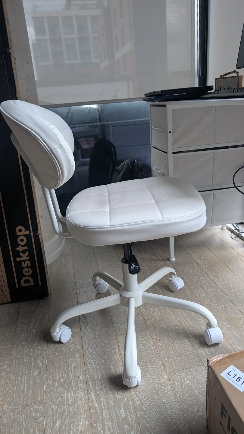 White LED desk and chair - photo 4