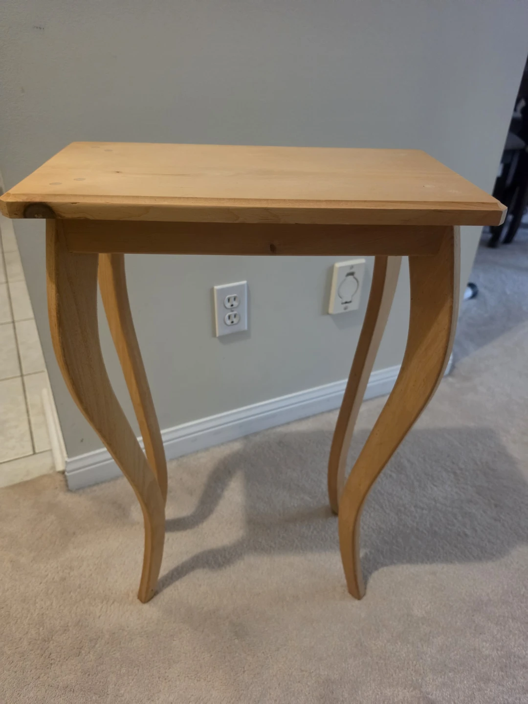 Wood console/entry way table