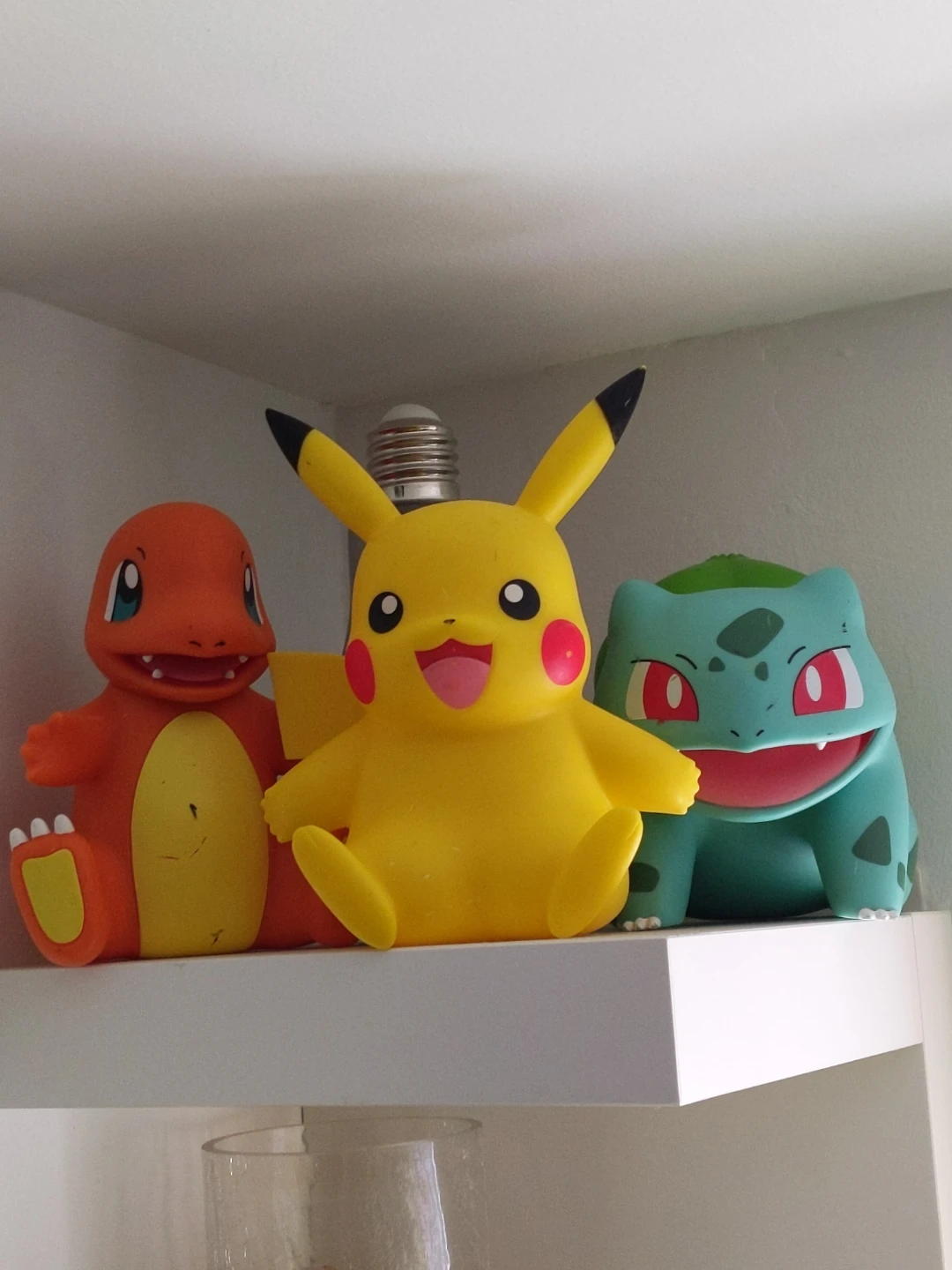Pokemon Charmander, Pikachu, and Bulbasaur Vinyl Figures