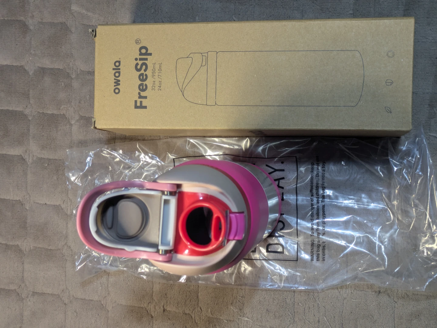 Owala FreeSip Water Bottle 32oz Pink - photo 3
