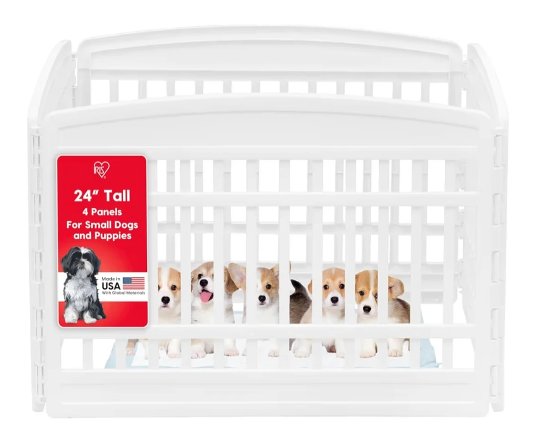 Dog Playpen 24 inches 4 Panel Plastic