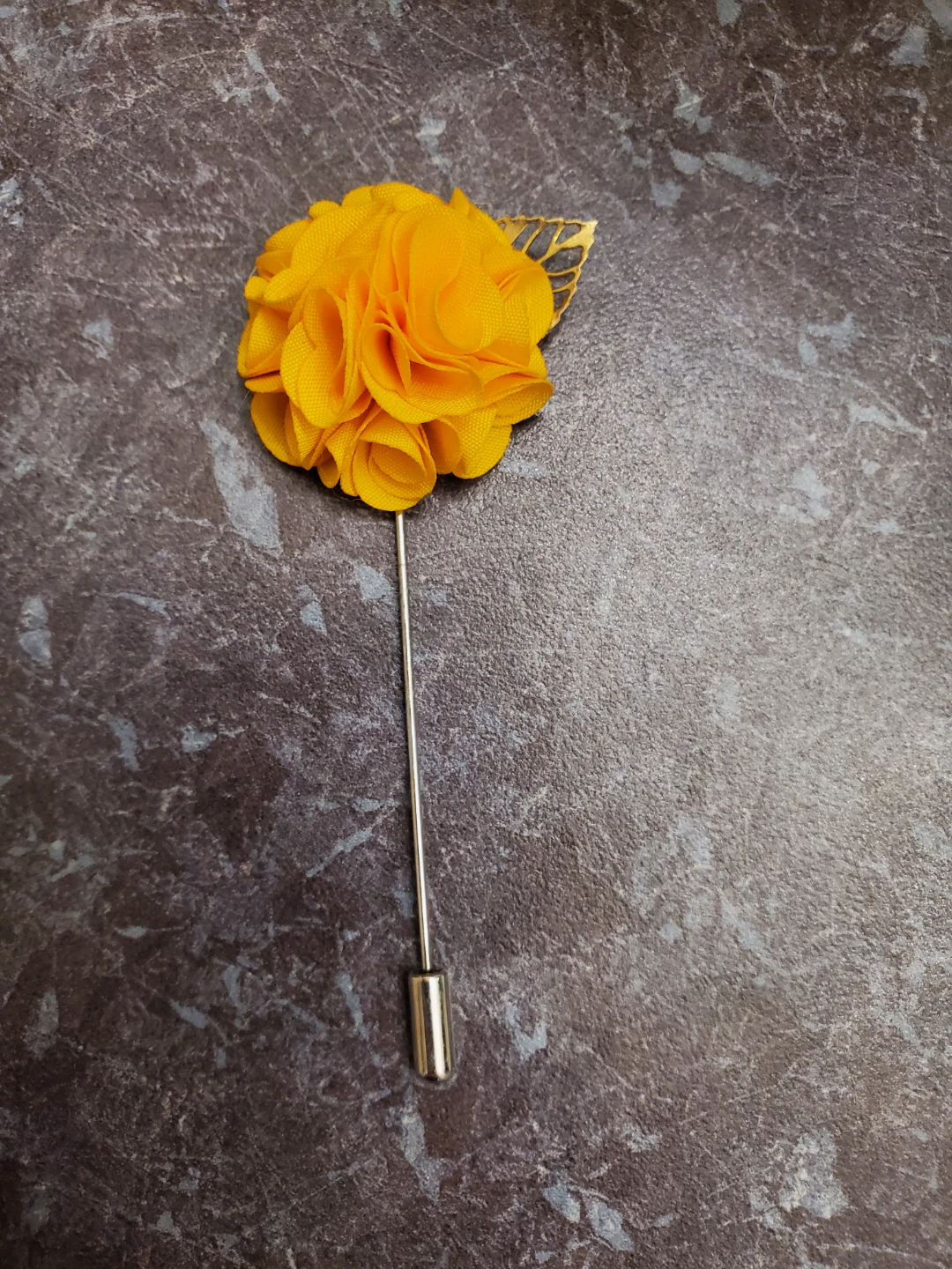 Yellow Flower Lapel Pin Brooch