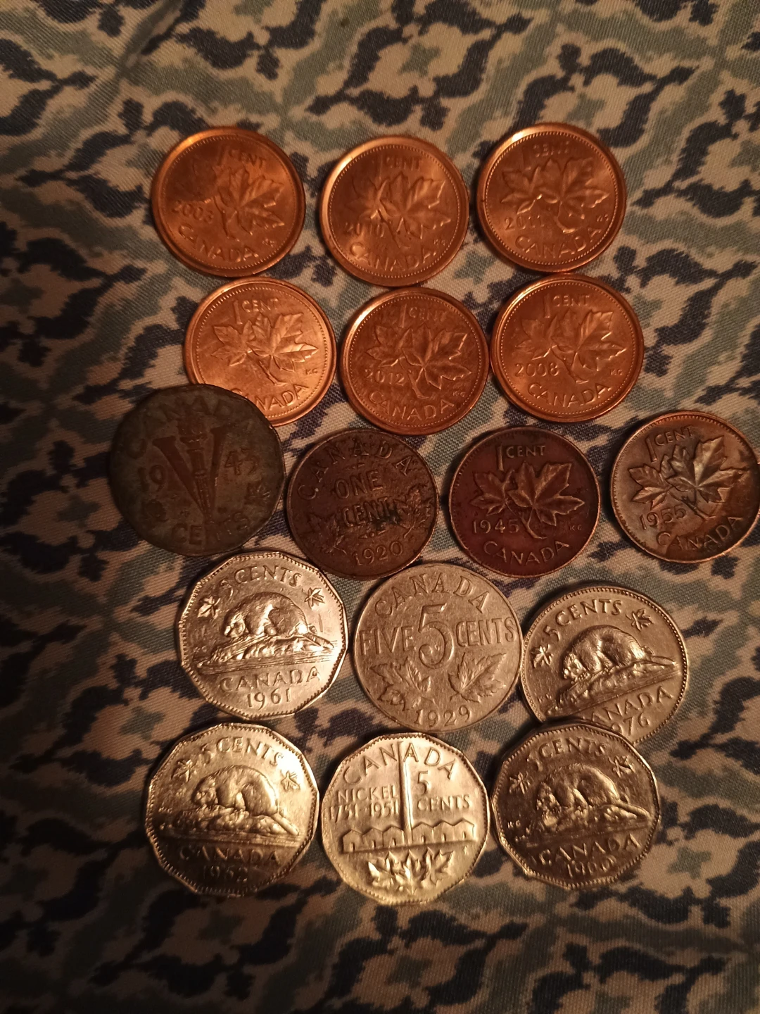 Collection of Canadian Coins - Pennies, Nickels,( sold as set) - photo 3