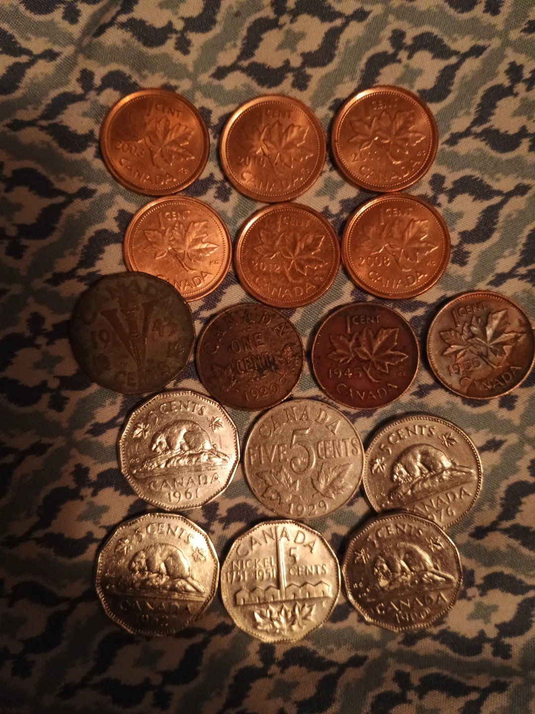 Collection of Canadian Coins - Pennies, Nickels,( sold as set) - photo 4
