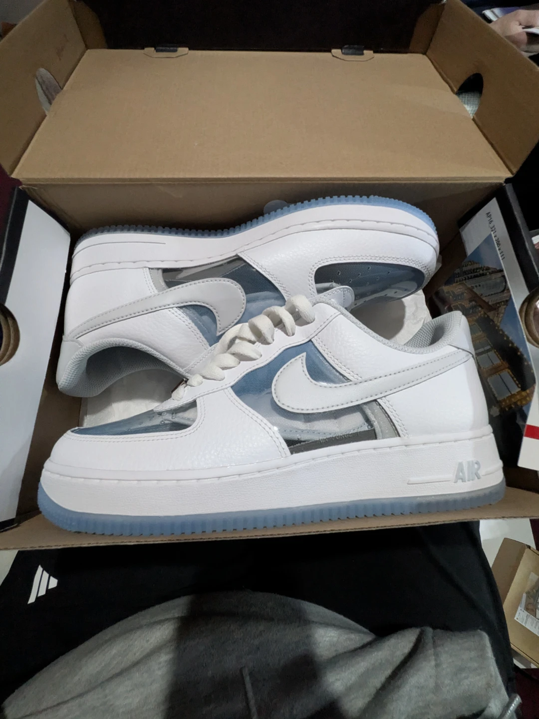 Nike Air Force 1 Retro QS White/Pure Platinum Sneakers - photo 3