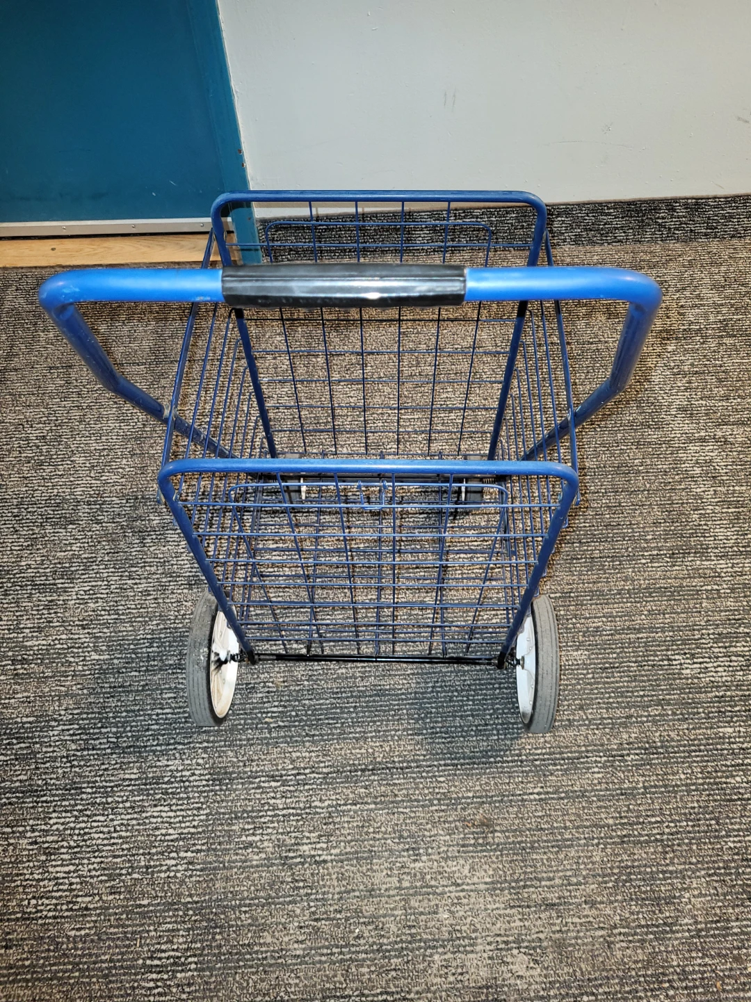 Blue Metal Shopping Cart - photo 3