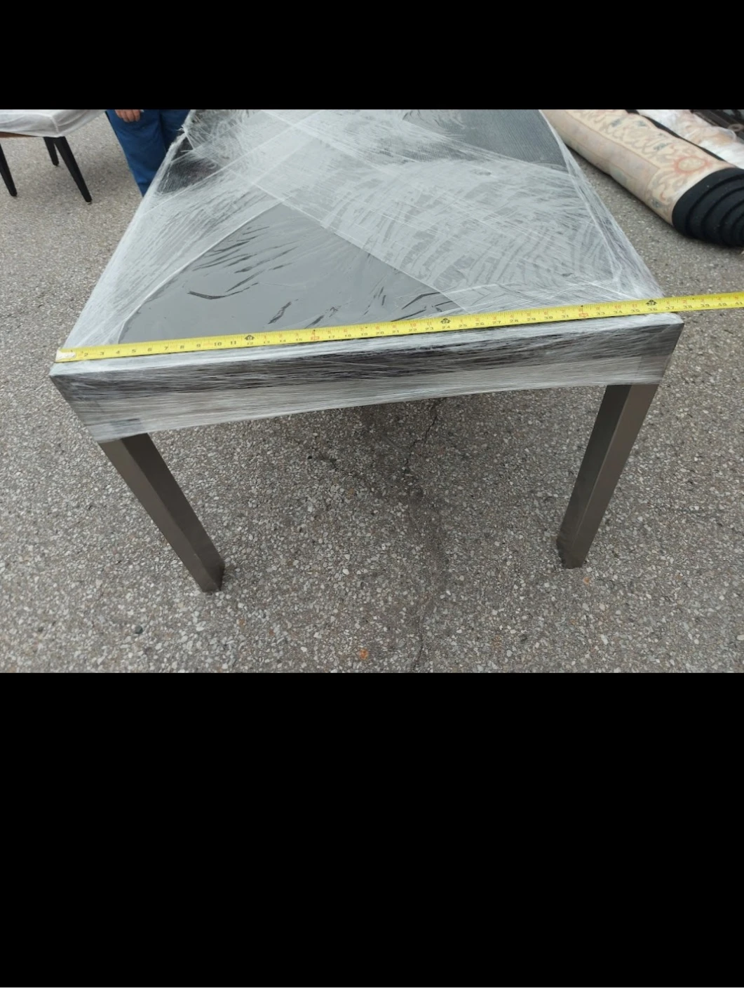 Modern Kitchen table  with Dark Top