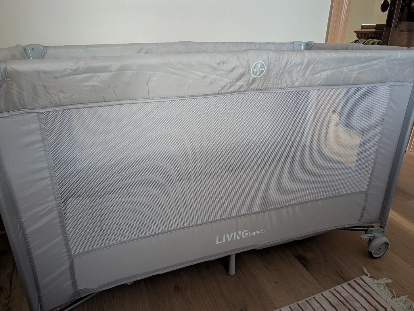 LIVINGbasics Foldable Baby playard/Playpen, Grey - photo 5