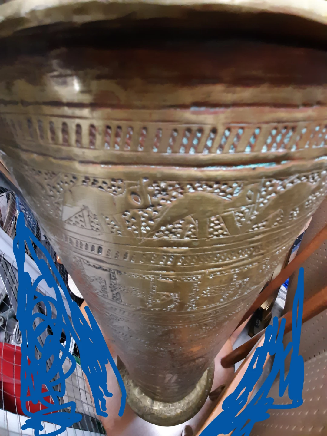 UMBRELLA stand Brasswith Engraved