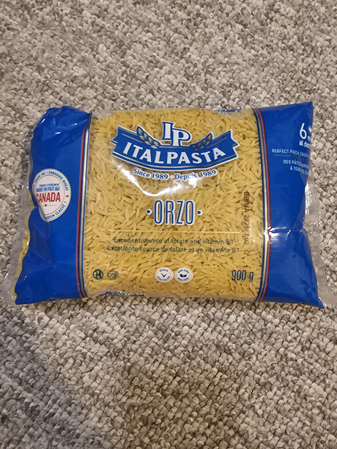 ItalPasta Orzo Pasta 900g
