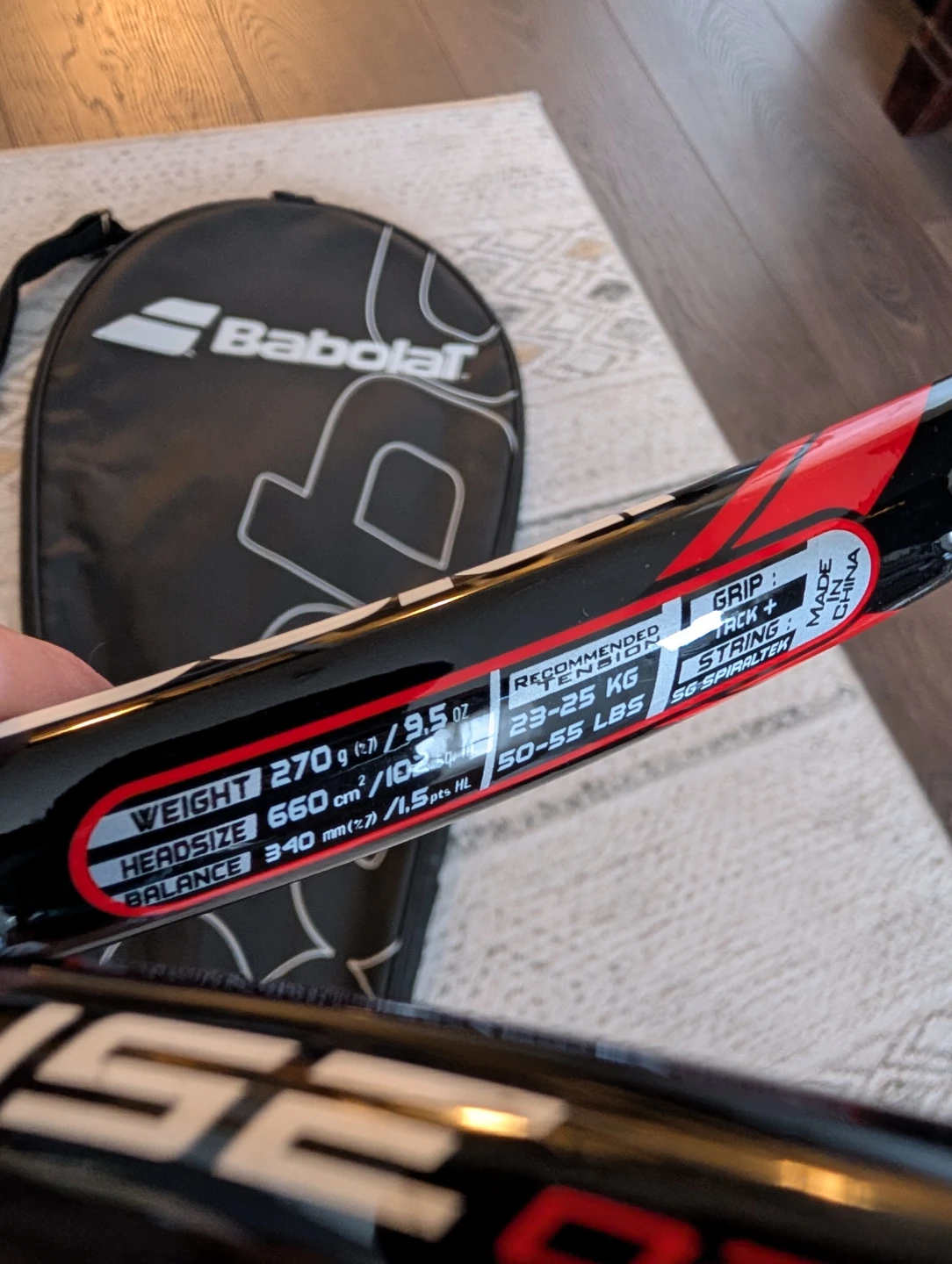 Babolat Full Graphite Tennis Racquet with Cover - photo 4