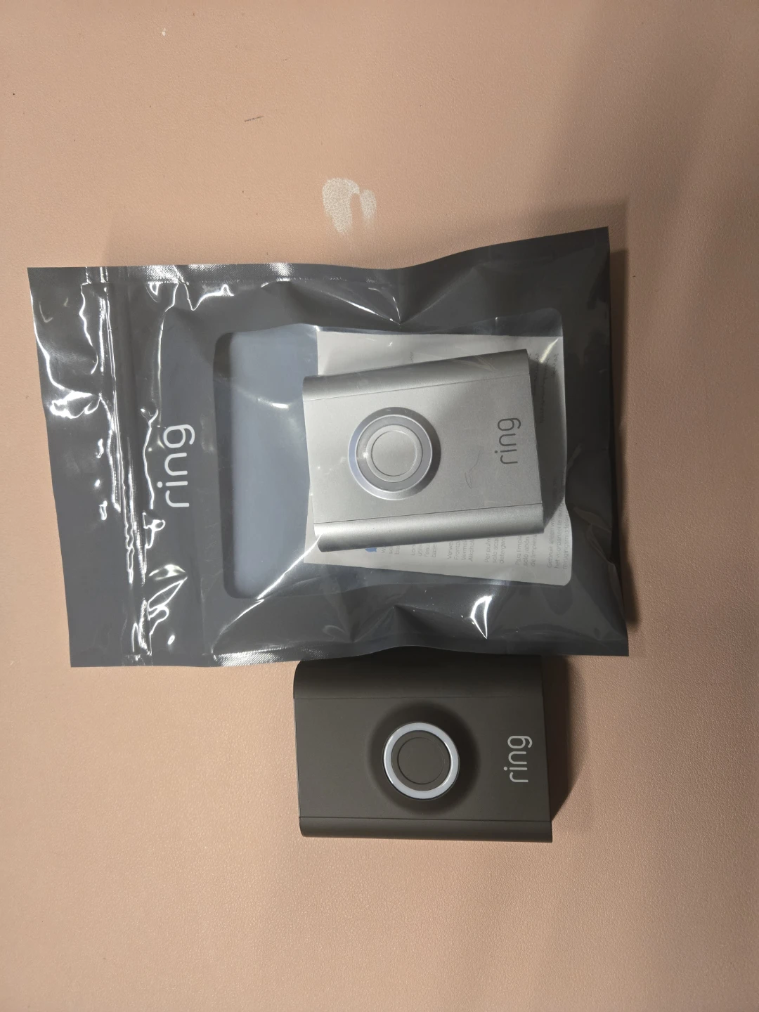 Ring Video Doorbell with Silver and Dark Gray Faceplates - photo 3