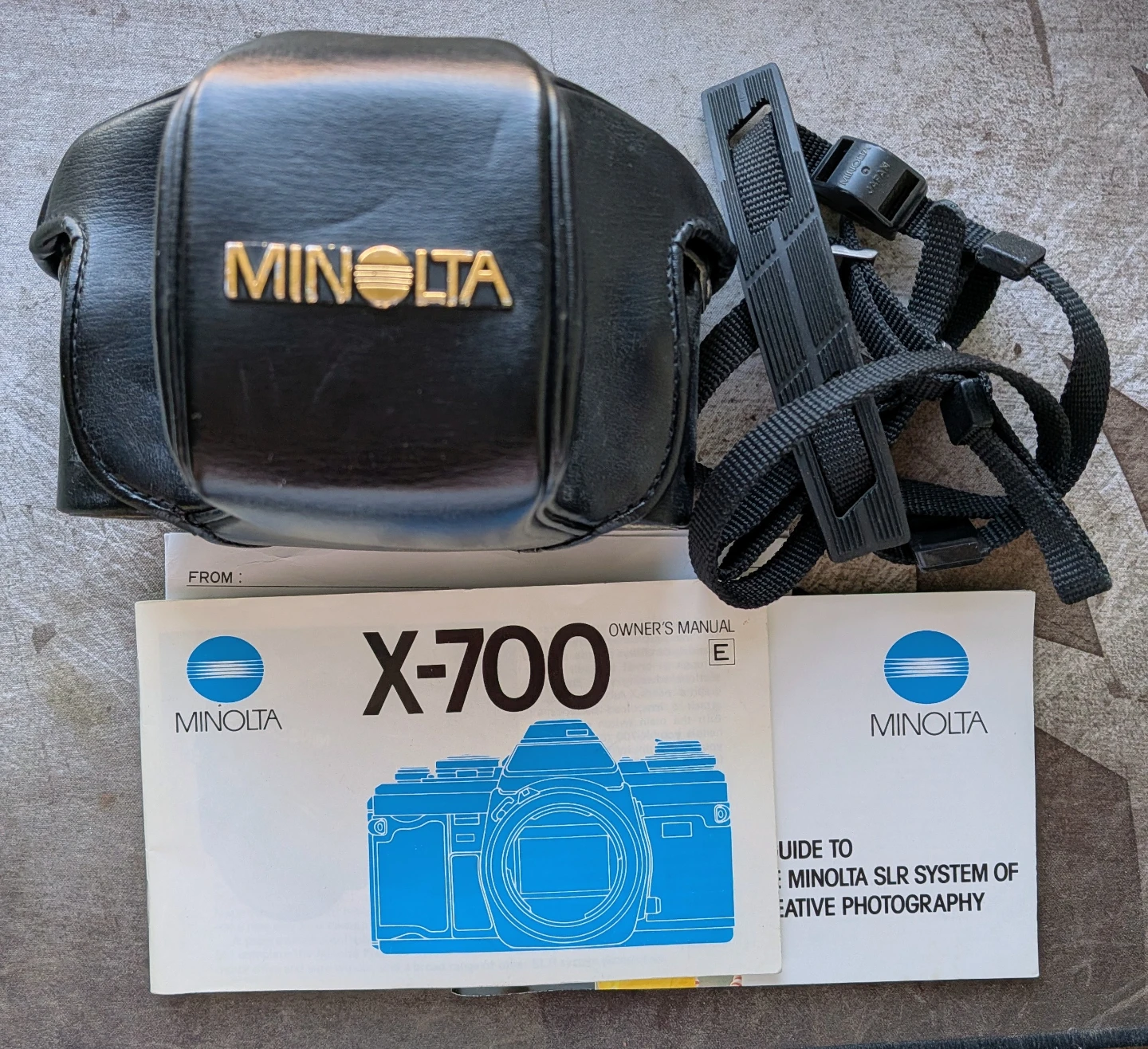 Minolta X-700 SLR Camera with Sunpak Flash and Tripod Head - photo 3