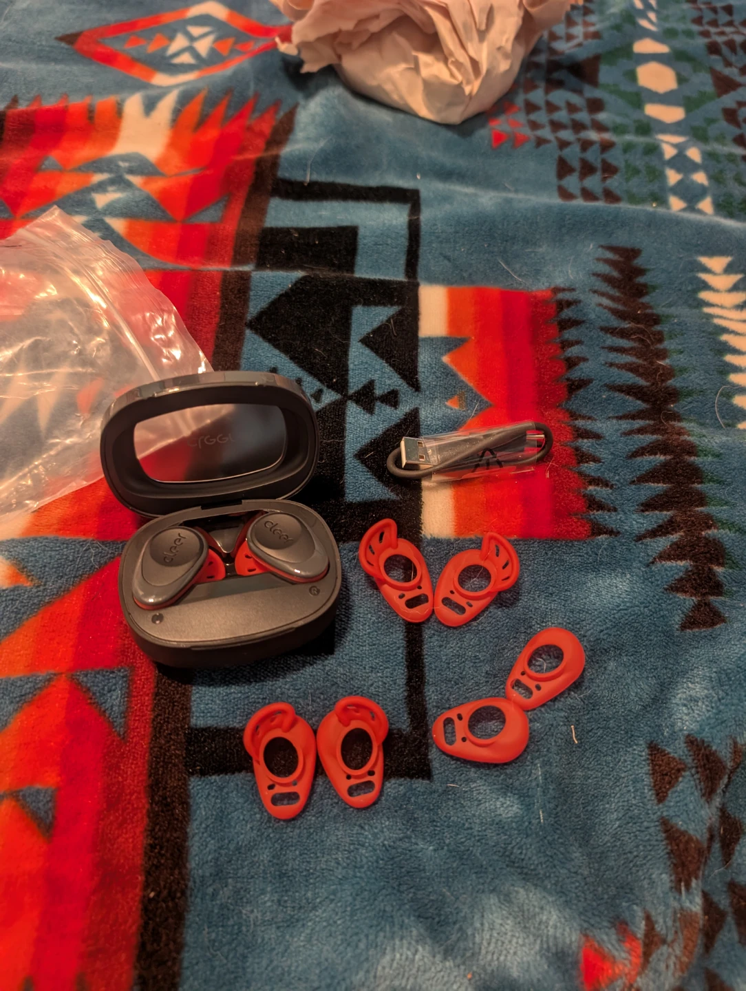 Cleer Flow Wireless Earbuds - Red