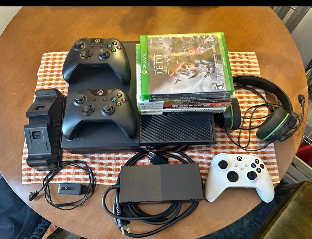 Xbox One Bundle with Games, Controllers, and Headset