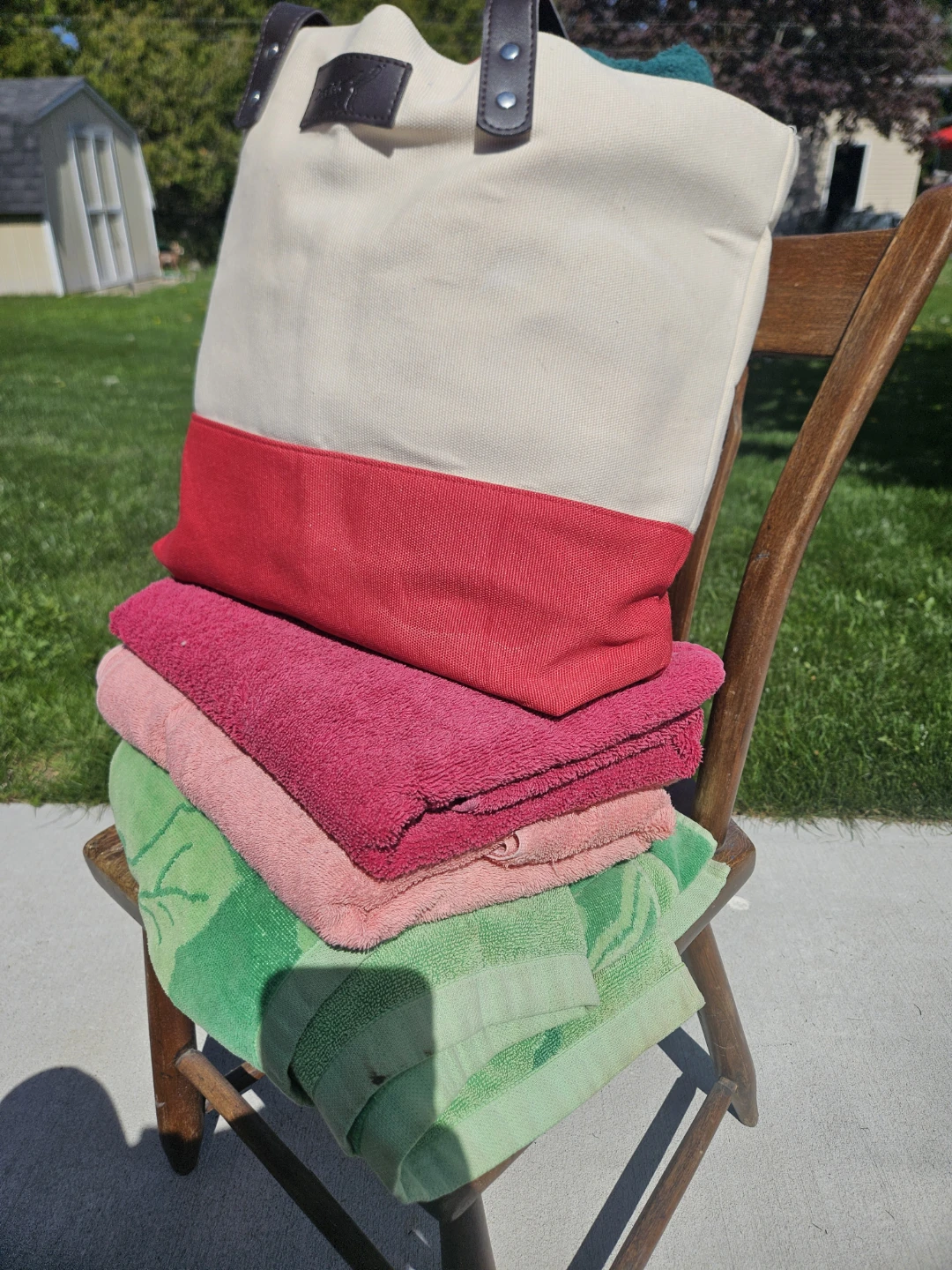 Bag of  Bath Towels, 1 Beach, 1 Tea