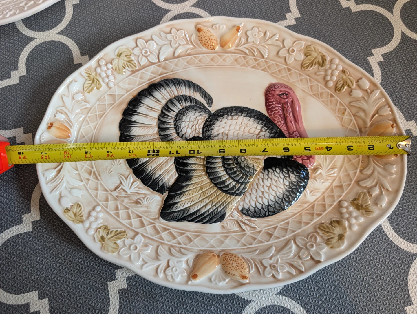 Vintage Oval Turkey Serving Platter - photo 2
