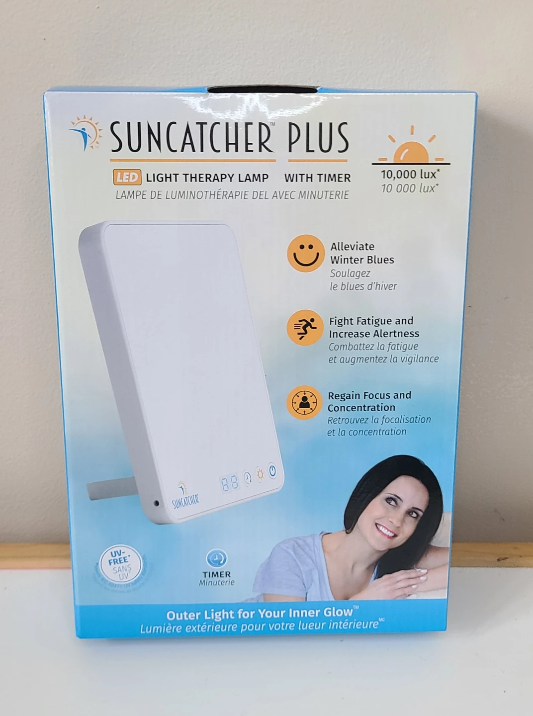 Suncatcher SAD Energy Lamp / Light Therapy - New In Box!