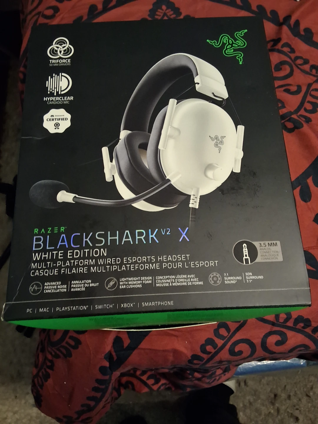 Razer Blackshark V2 X White Edition Esports Headset
