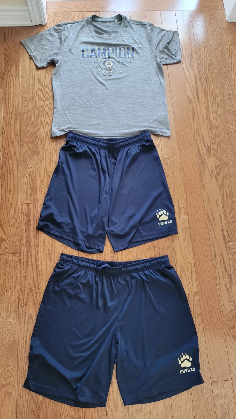 McCarthy Phys Ed T-Shirt and Shorts Set