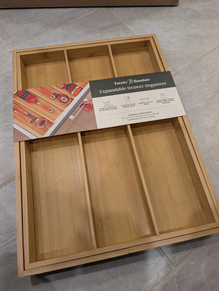 Expandable Drawer Organizer - Bamboo & Acacia Wood - photo 2