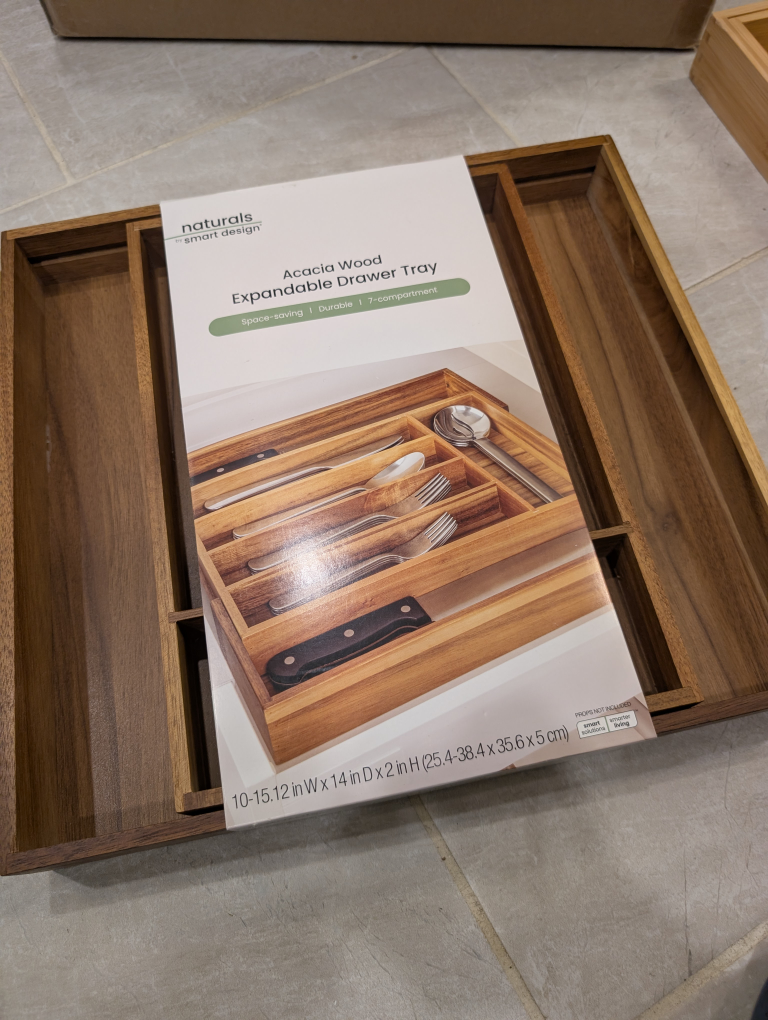 Expandable Drawer Organizer - Bamboo & Acacia Wood - photo 4